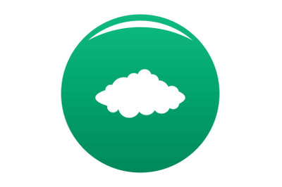 Weather forecast icon vector green