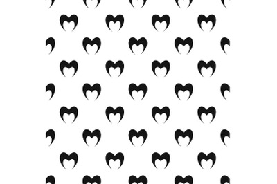 Prophetic heart pattern seamless vector