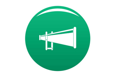portable megaphone icon vector green