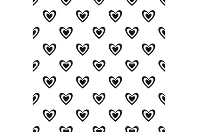 Masculine heart pattern seamless vector