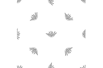 Aloe plant pattern seamless vector