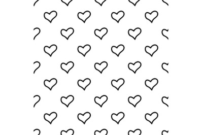 Faithful heart pattern seamless vector