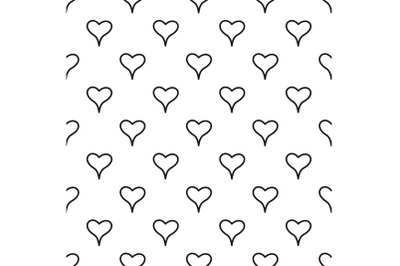 Woman heart pattern seamless vector