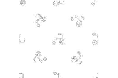 Little tricycle pattern seamless vector