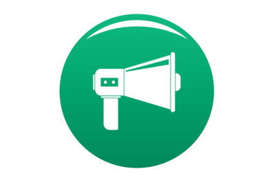 Communication equipment icon vector green