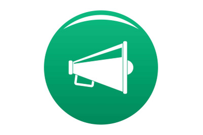 Speaker icon vector green