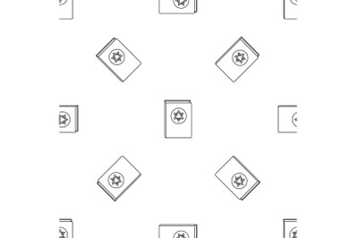 Torah book pattern seamless vector
