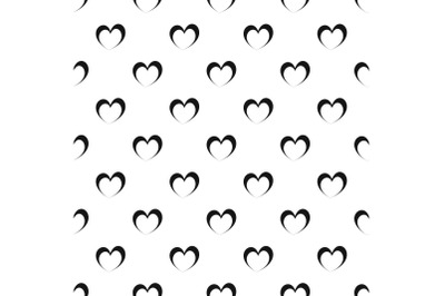 Frantic heart pattern seamless vector