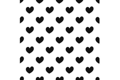 Fiery heart pattern seamless vector