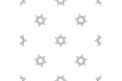 David star pattern seamless vector
