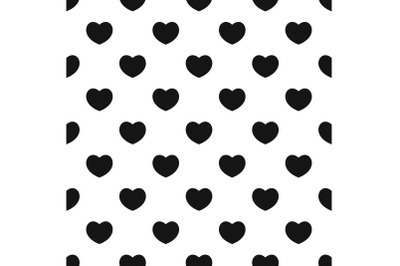 Sympathetic heart pattern seamless vector