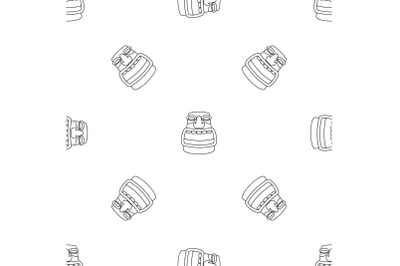 Aztec idol pattern seamless vector