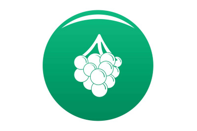Grape icon vector green