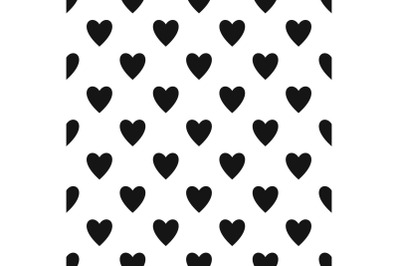 Open heart pattern seamless vector
