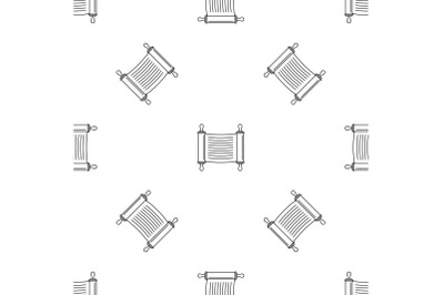 Torah scroll pattern seamless vector