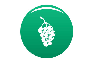 Ripe grape icon vector green