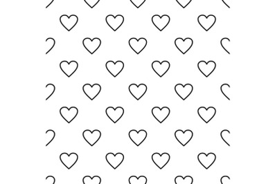 Ardent heart pattern seamless vector