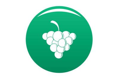 Mellow grape icon vector green