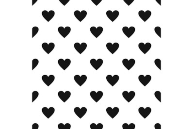 Dull heart pattern seamless vector