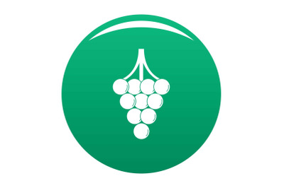 Unripe grape icon vector green