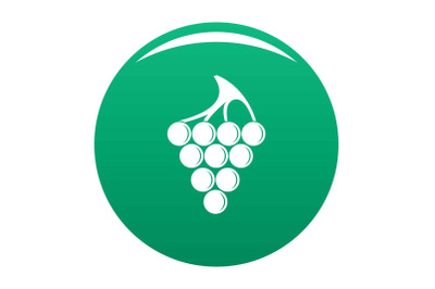 Green grape icon vector green
