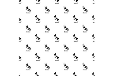 Skeleton pattern seamless vector