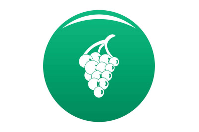 Grape for restaurant icon vector green