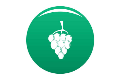 Berry grape icon vector green