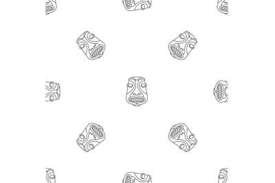 Hawaii idol pattern seamless vector
