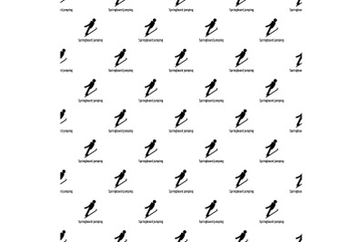 Springboard jumping pattern seamless vector