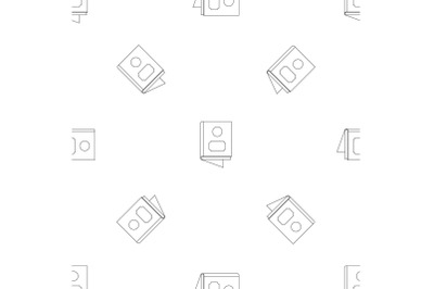 One book pattern seamless vector