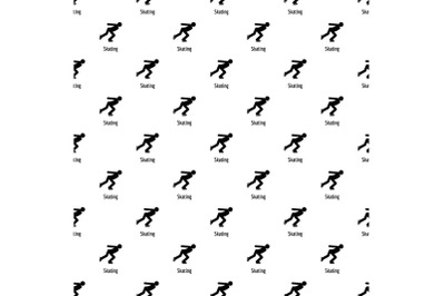 Skating pattern seamless vector