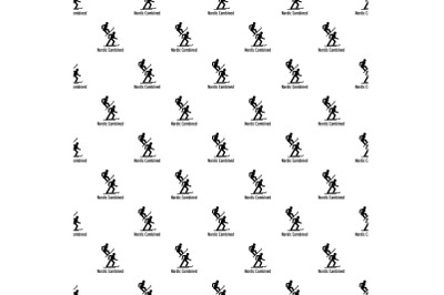 Nordic combined pattern seamless vector