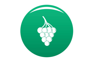 Small grape icon vector green