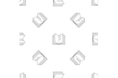 Dictionary pattern seamless vector