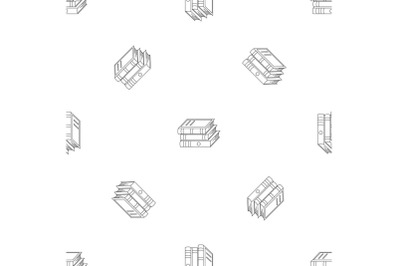 Heap of book pattern seamless vector