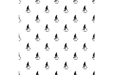 Hockey pattern seamless vector