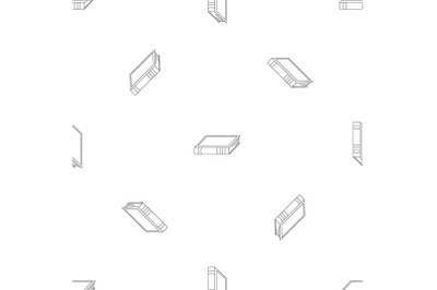 Closed book pattern seamless vector