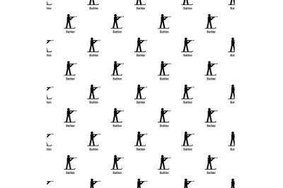 Biathlon pattern seamless vector