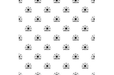 Dandelion pattern seamless vector