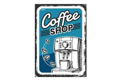 Coffee Shop Creative Advertising Banner Vector