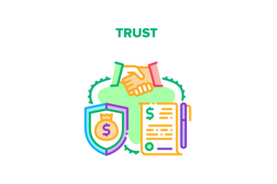 Trust In Deal Vector Concept Color Illustration