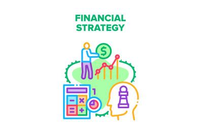 Financial Strategy Planning Vector Concept Color