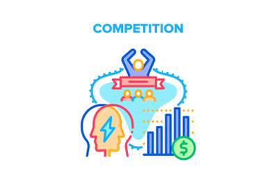 Competition Vector Concept Color Illustration