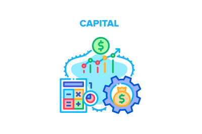 Capital Raising Vector Concept Color Illustration