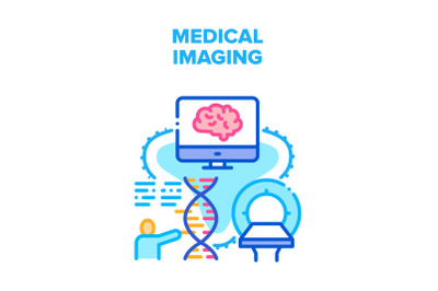 Medical Imaging Vector Concept Color Illustration