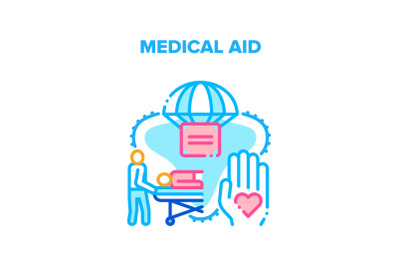 Medical Aid Vector Concept Color Illustration