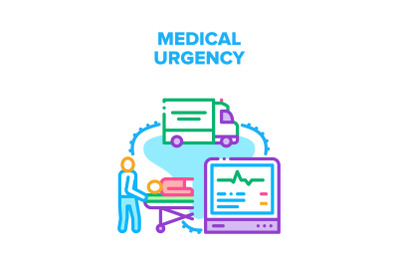 Medical Urgency Vector Concept Color Illustration