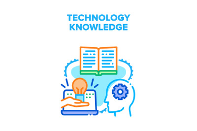 Technology Knowledge Seminar Vector Concept Color