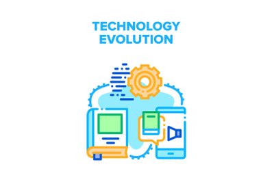 Technology Evolution Progress Vector Concept Color